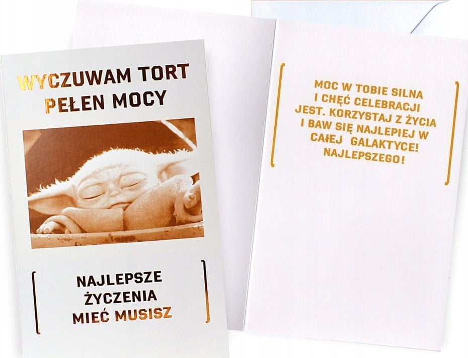 KUKARTKA KARNET DHS URODZINY BABY YODA