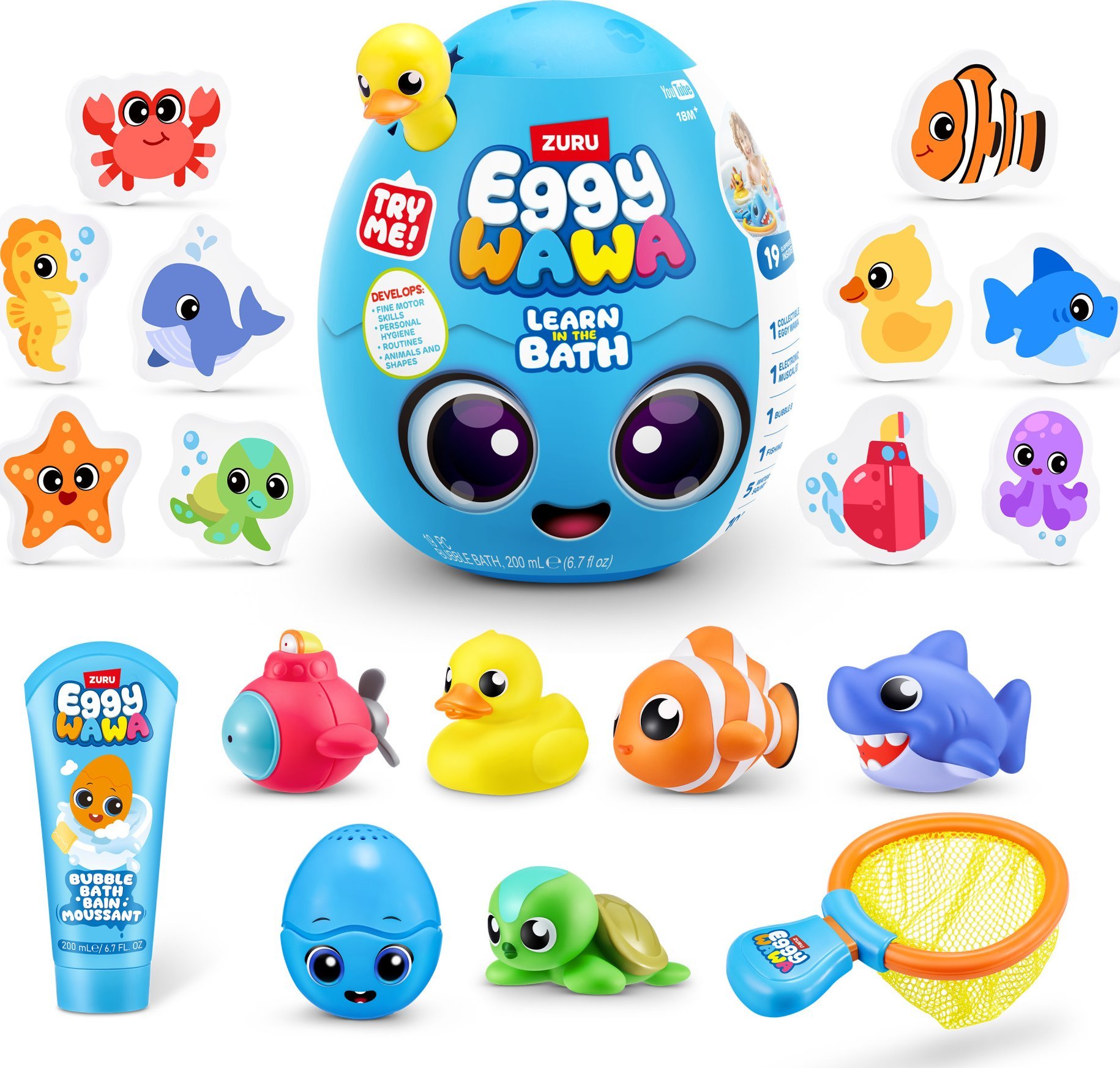 Zuru Eggy Wawa Surprise Egg Large - surprise bath play set