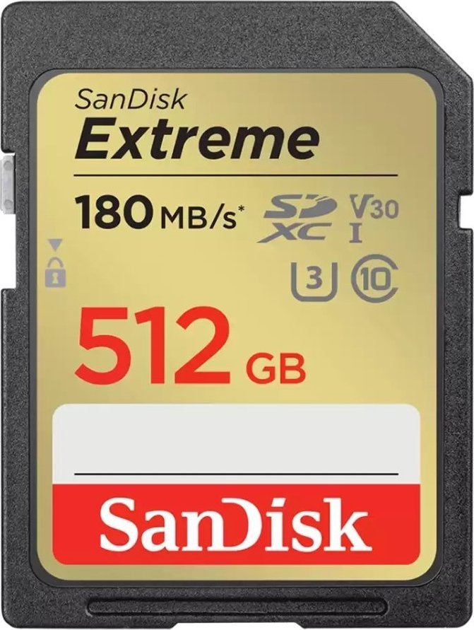 Karta SanDisk Extreme SDXC 512 GB Class 10 UHS-I/U3 V30 (SDSDXVV-512G-GNCIN)