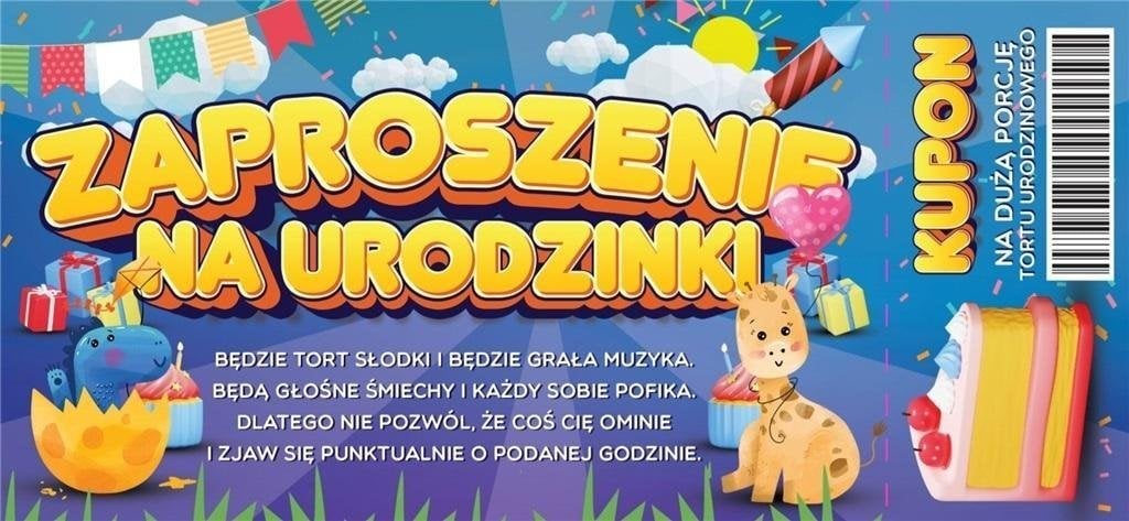Yeku Zaproszenie Urodziny (10szt)