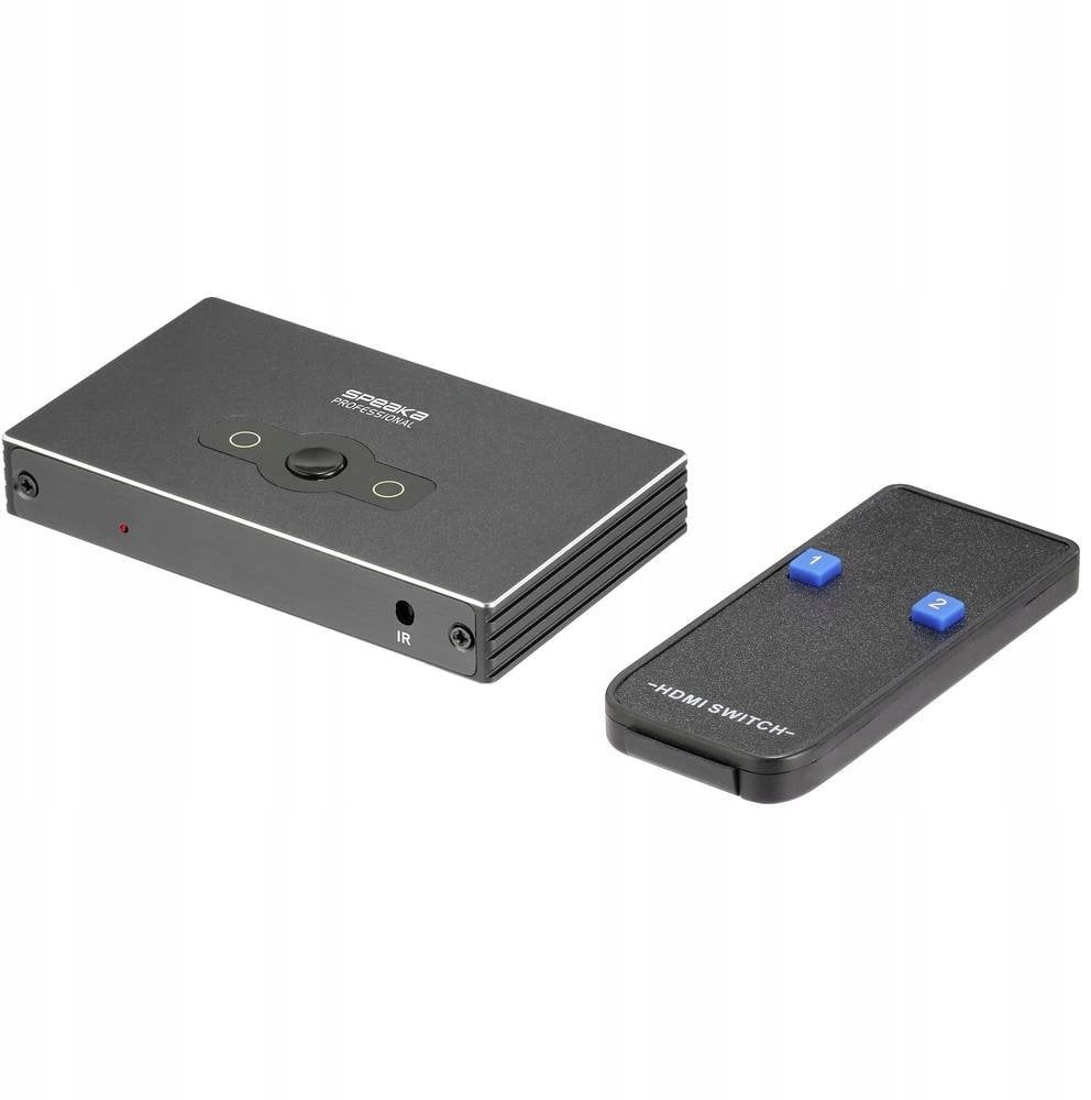 SpeaKa Professional SP-HSW-300 2 Port HDMI-Switch Ultra HD-fähig 7680 x 4320 Pixel (SP-10474508)