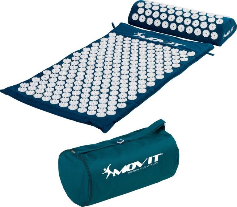 MXSTP Mata do akupresury z poduszką MOVIT 75 x 44 cm, petrol masująca