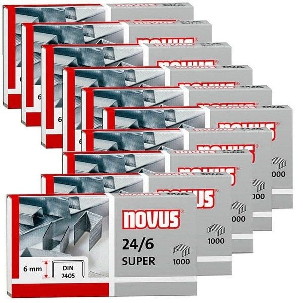 Novus NOVUS zszywki 24/6 DIN SUPER 10.000 Stk. 6mm