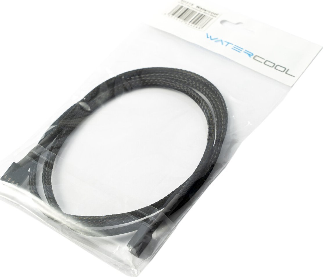 Watercool Watercool 4-Pin PWM Verlängerung Male to Male, schwarz - 90cm
