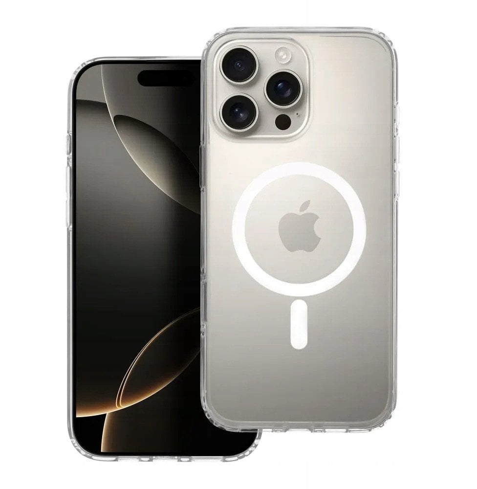 Futerał nieżółknący Clear Elite Mag Cover kompatybilny z MagSafe i Camera Control button pasuje do IPHONE 16 PRO MAX transparent