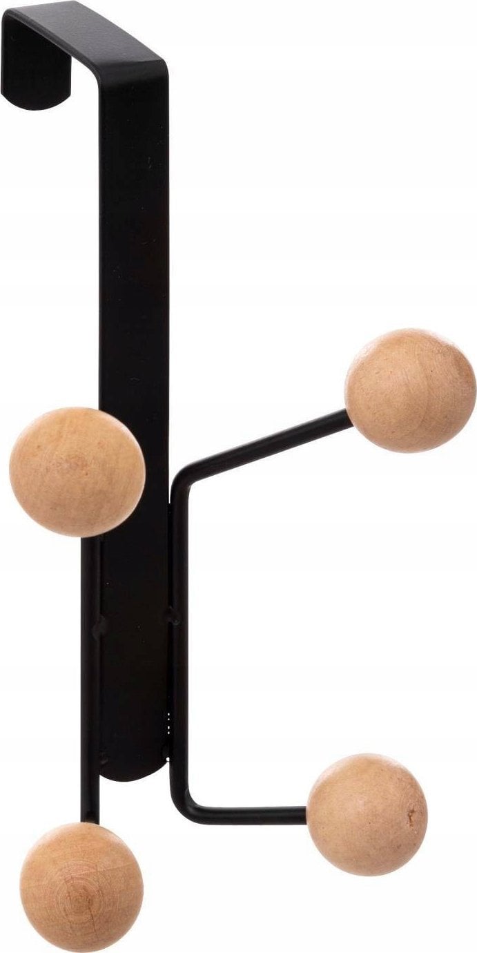 5five Wieszak na drzwi o szer. do 10,1 cm, z 4 drewnianymi haczykami