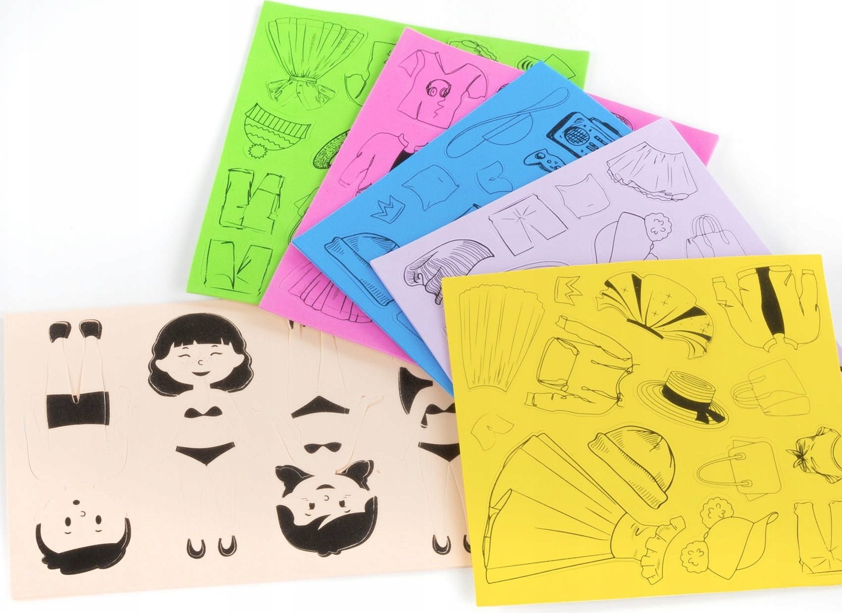 Derform NAKLEJ MODOWE STYLIZACJE 80SZT KIDEA PUD