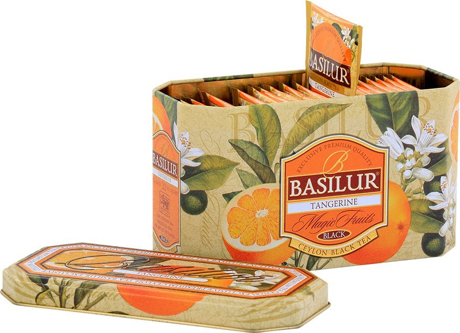 Basilur Herbata czarna MANDARYNKA puszka Basilur 20x2g