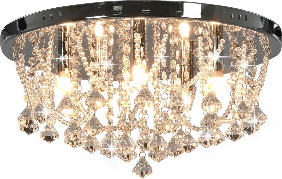 Lampa sufitowa Lumes Okrągła lampa sufitowa w stylu glamour - EX811-Glamis