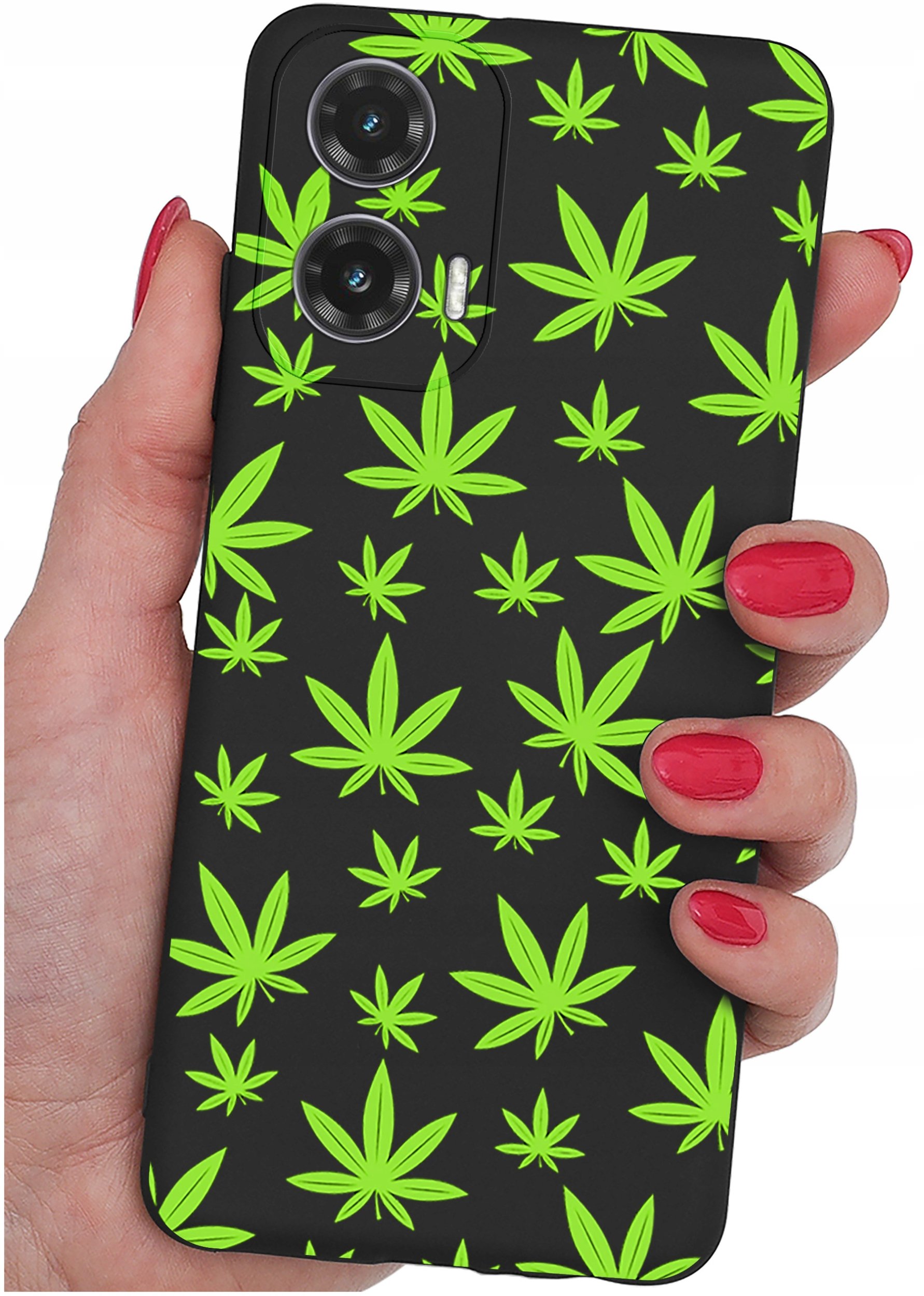 Etui do Motorola Moto G35 5G WZORY |SILIKONOWE MATT CASE + SZKŁO 9H