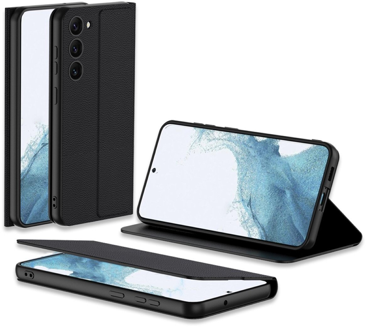 Etui z klapką magnetyczne GKK Magnet Flip do Samsung Galaxy S23+ Plus, czarne