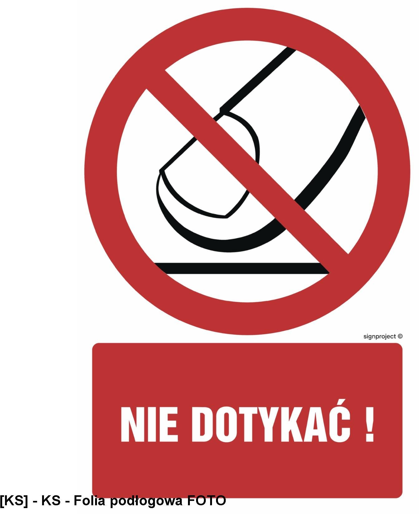 GC051 - Nie dotykać 500x750