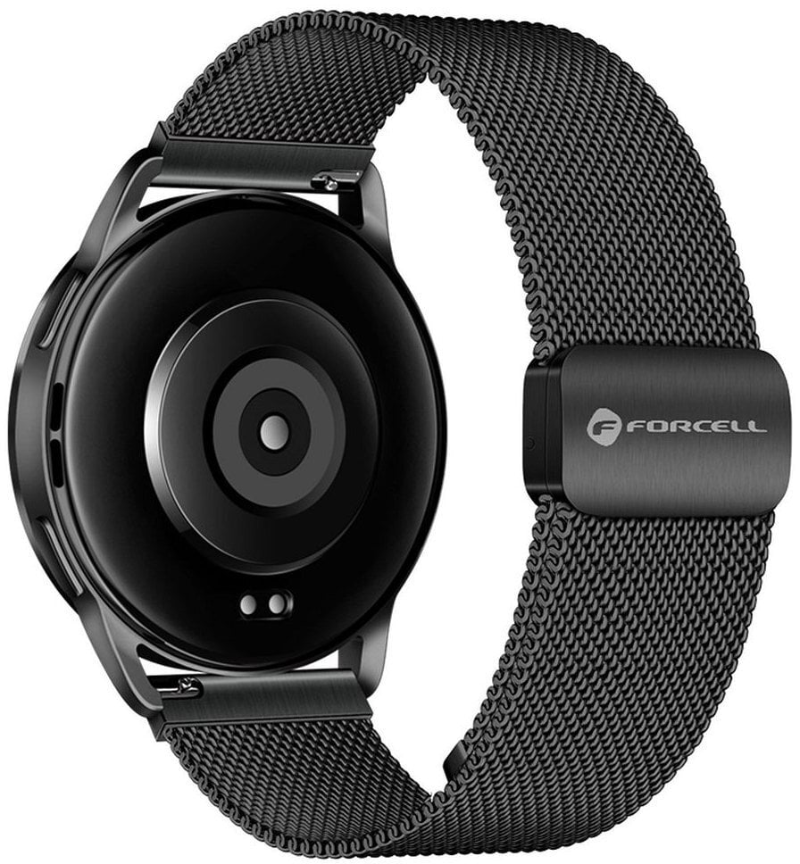 Pasek do Samsung Galaxy Watch Forcell F-Design FS11 magnetyczny stal 20 mm czarny