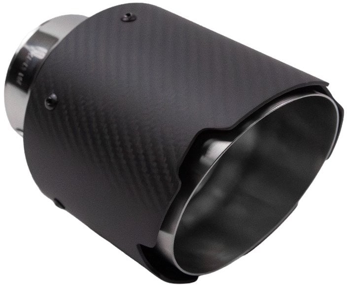Końcówka tłumika 114mm wejście 70mm Carbon Matt