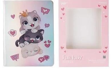 Notes holograficzny kotki 19x13,5cm