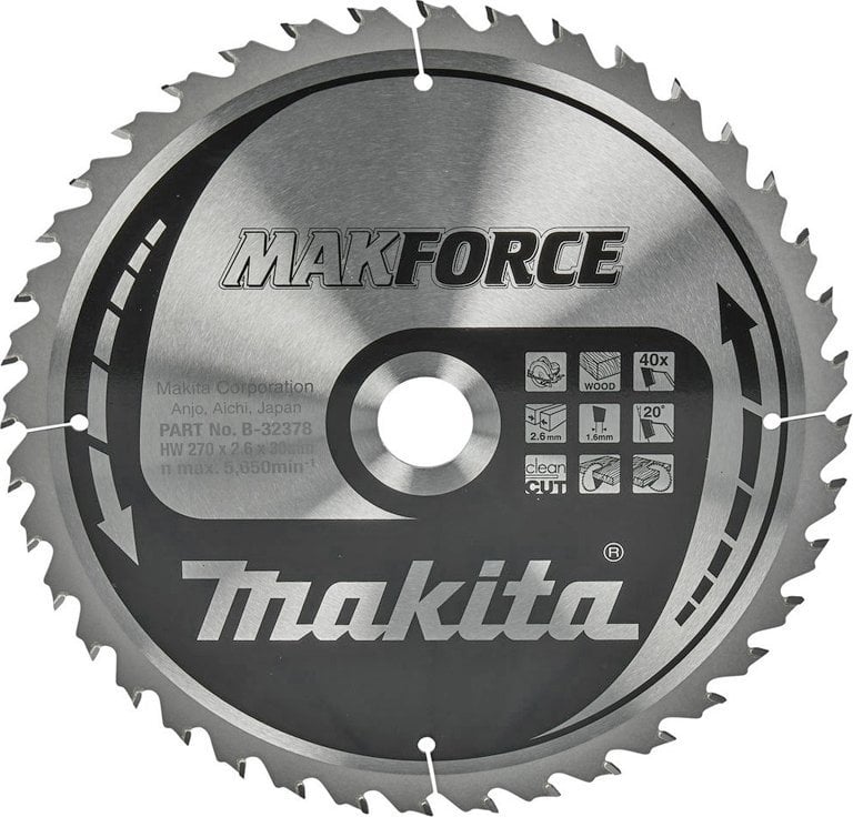 Makita MAKITA PIŁA TARCZOWA 270x30x40z MAKFORCE DREWNO