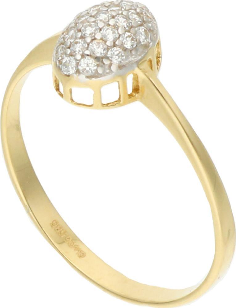 Rosanto Złoty pierścionek z cyrkoniami roz. 17 585 14k