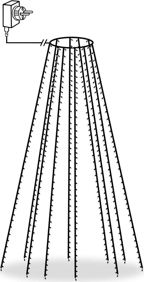 Lampki choinkowe vidaXL 400 LED kolorowe