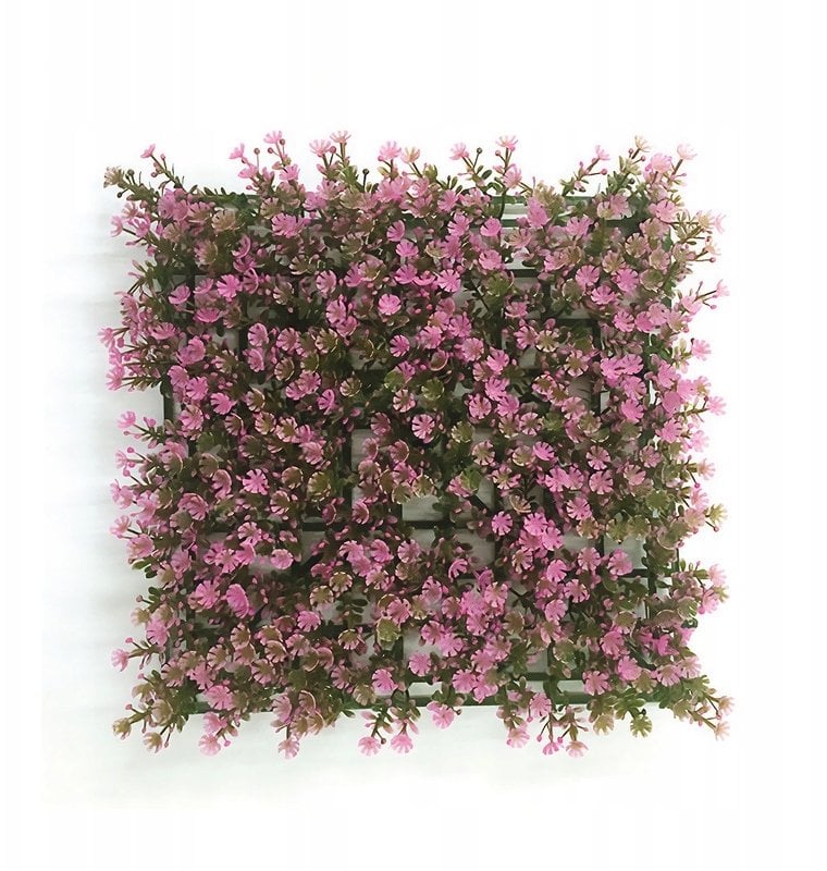 Terra Natura Aqua Natura, roślina, do dekoracji akwarium, pudrowo-różowa, plastikowa, 25 cm x 25 cm, morski dywan