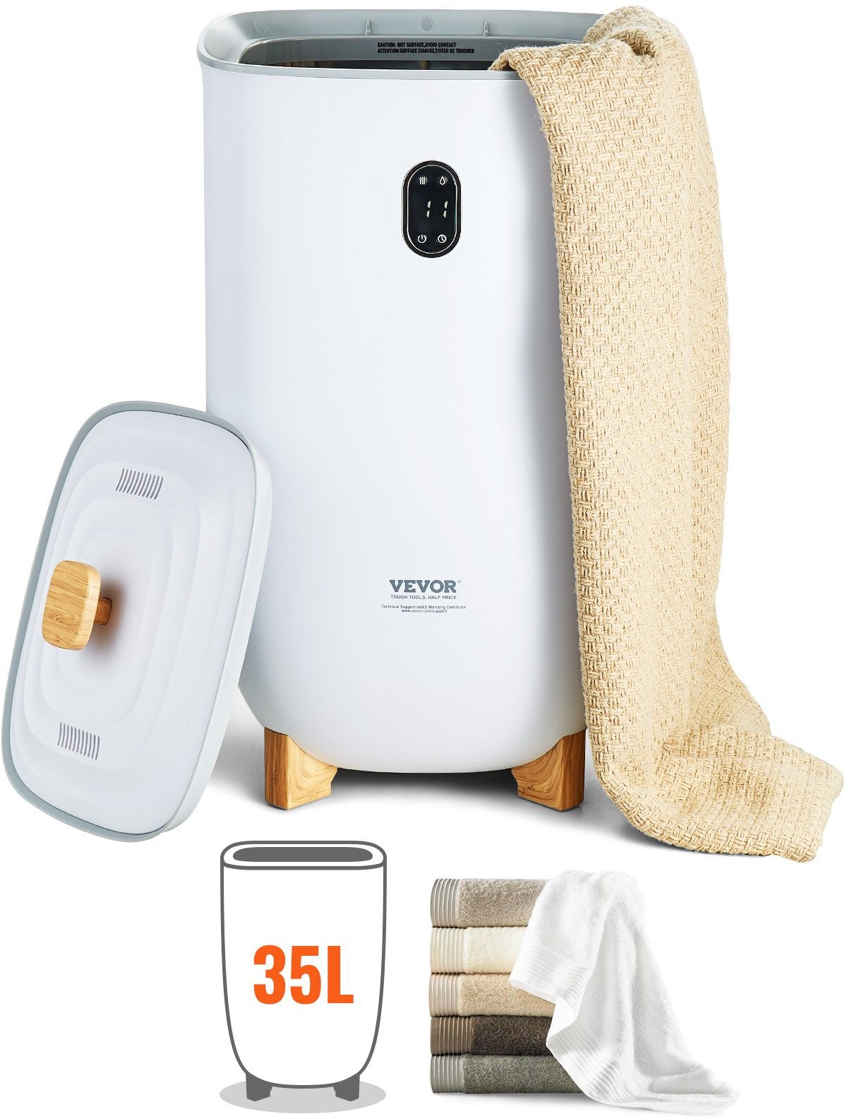 Podgrzewacz do ręczników 35L ekran LED + Timer