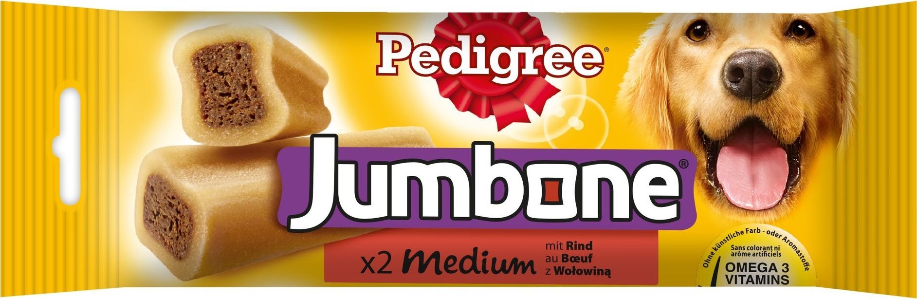 Pedigree Jumbone Medium smaczny gryzak z wołowiną, 180 g