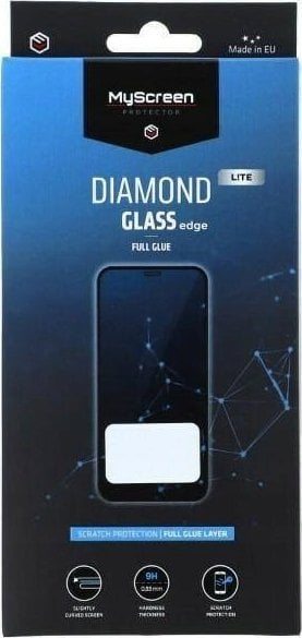 MyScreen Protector Oppo A17/A17K - Szkło hartowane na lekko zaokrąglone ekrany DIAMOND GLASS LITE edge FULL GLUE