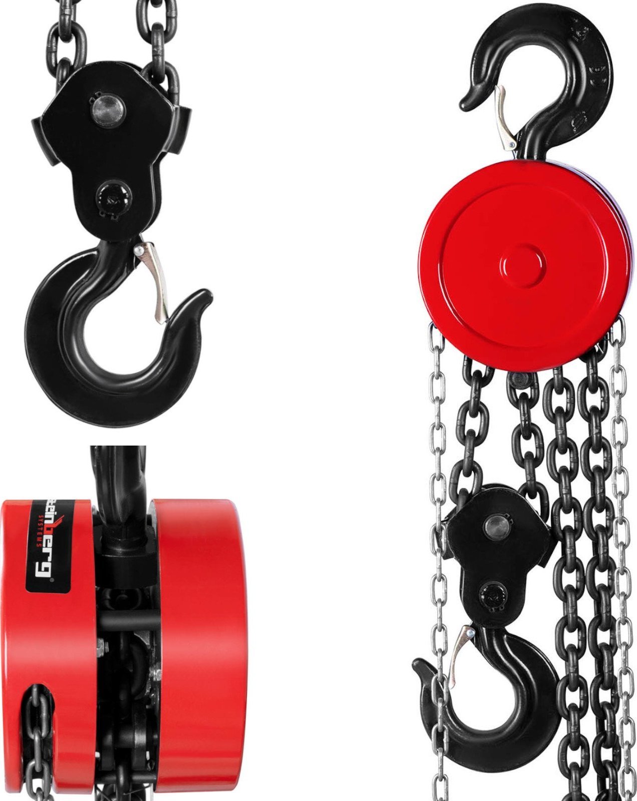 Steinberg Wciągarka wyciągarka łańcuchowa wciągnik łańcuchowy ręczny 5000 kg / 3 m Wciągarka wyciągarka łańcuchowa wciągnik łańcuchowy ręczny 5000 kg