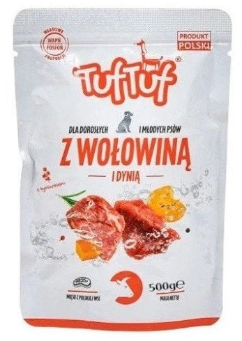 Tuf Tuf Saszetka mielonka z wołowiną dla psa 500g