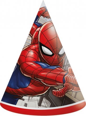 GoDan Czapeczki papierowe Spiderman Crime Fighter 6szt