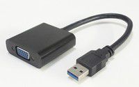 Adapter USB MicroConnect USB - VGA Czarny (USB3.0VGA)