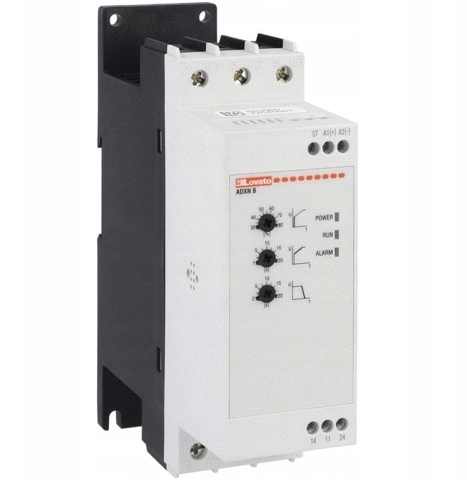 Softstart 18,5kW przy 400VAC 38A wbudowany bypass i wentylator zasilanie pomocnicze 100...240VAC ADXNB038