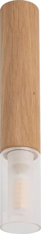 Lampa sufitowa Zumaline Sufitowy downlight minimalistyczny Madera okrągły drewno