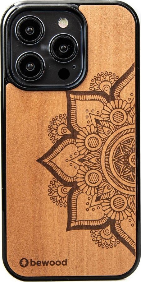 BeWood Drewniane Etui Bewood na iPhone 14 Pro MANDALA JABŁOŃ