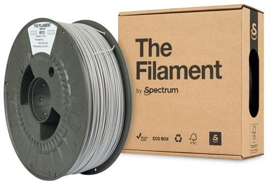 The Filament 3D filament, PETG, 1,75mm, 1000g, TF-24018, cloud grey