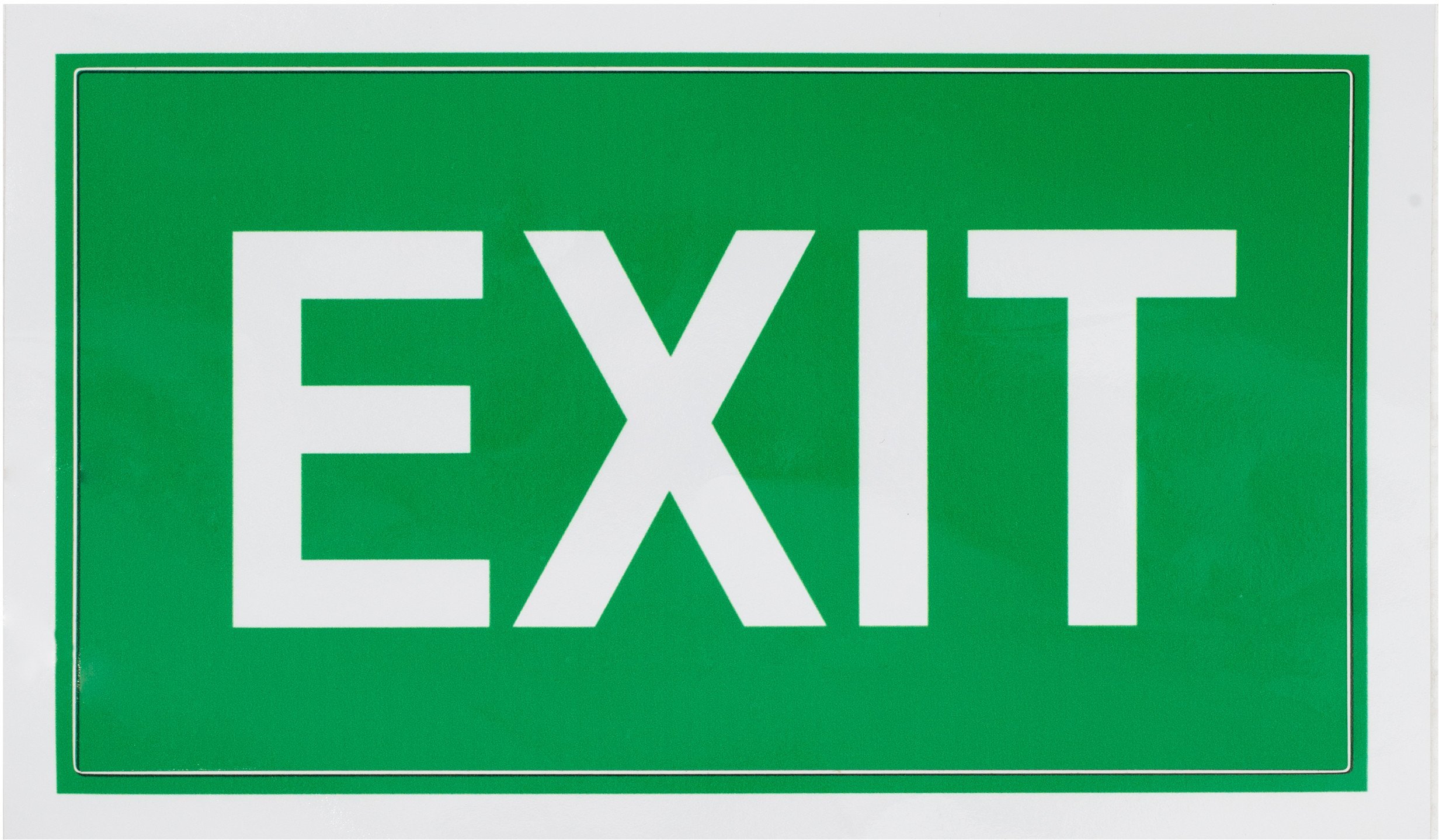 STICKER EXIT 100X180MM