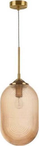 Lampa wisząca Luces Exclusivas Wisząca LAMPA modernistyczna ARJONA LE41879 Luces Exclusivas szklana OPRAWA loftowy zwis szampański mosiądz