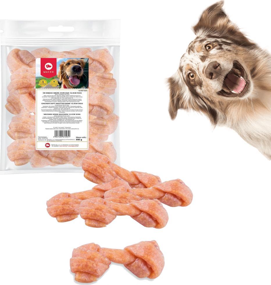 Maced Przysmak Miękki węzeł kurczak 12,5 cm 500g