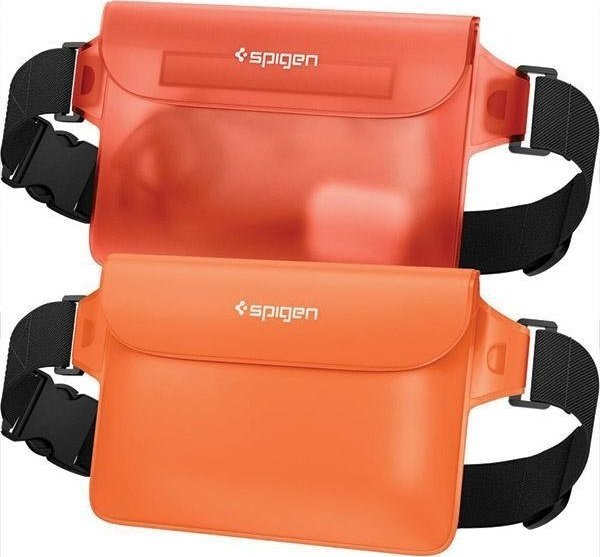 Spigen Universal Waterproof Case & Waist Bag Pomarańczowe AMP06021