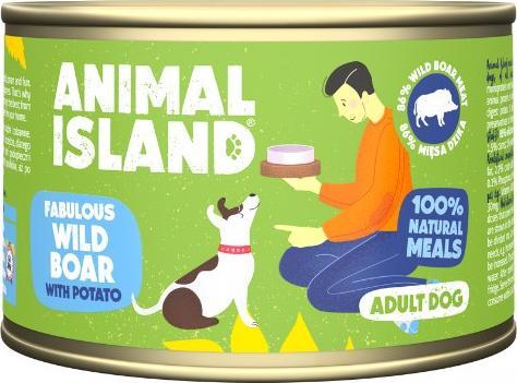 Animal Island Animal Island Dziczyzna z Ziemniakam pies 410g