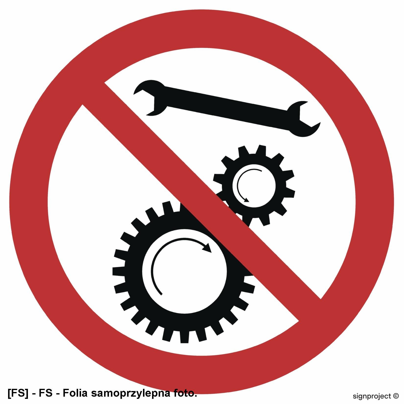 GB029 - Zakaz naprawiania urządzenia w ruchu 500x500