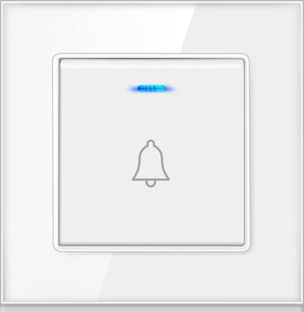 Spreest DZWONEK PRZEWODOWY DO DRZWI FURTKI SIECIOWY BIAŁY 230V BIM BAM NADAJNIK