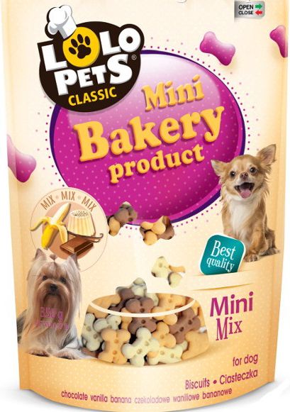 Lolo Pets Classic Ciastka - Kości mini mix S - 3 kg