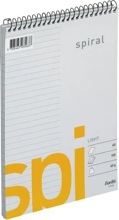 Bantex LIGHT SPI SPIRALBLOK A5 w linie