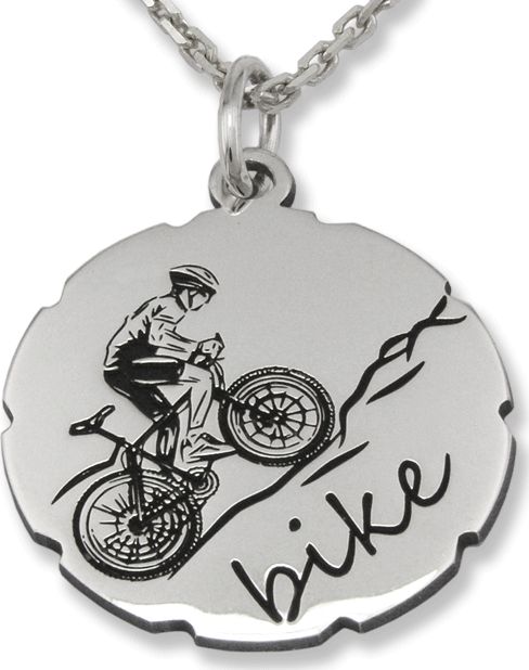 WĘC - Twój Jubiler Wisiorek srebrny Bike-1