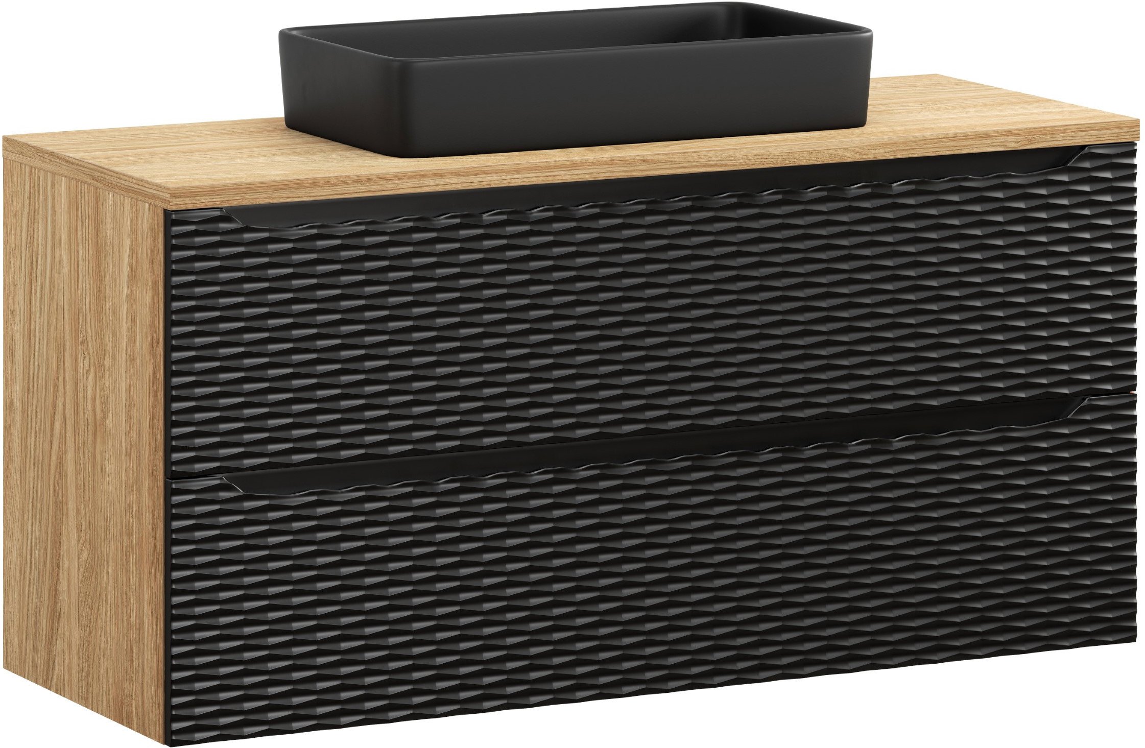 Zestaw meblowy 120cm z blatem i umywalką nablatową Slim