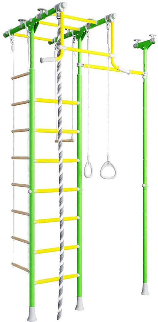Drabinka gimnastyczna Jowisz 2 jasnozielona | drążek i słupek | 100kg