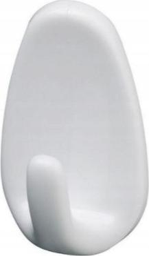 Bisk Haczyk samoprzylepny na ubrania i ręczniki 3 szt biały