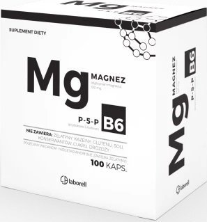 Laborell Laborell Magnez z witaminą B6 100 kapsułek - WYSYŁAMY W 24H!