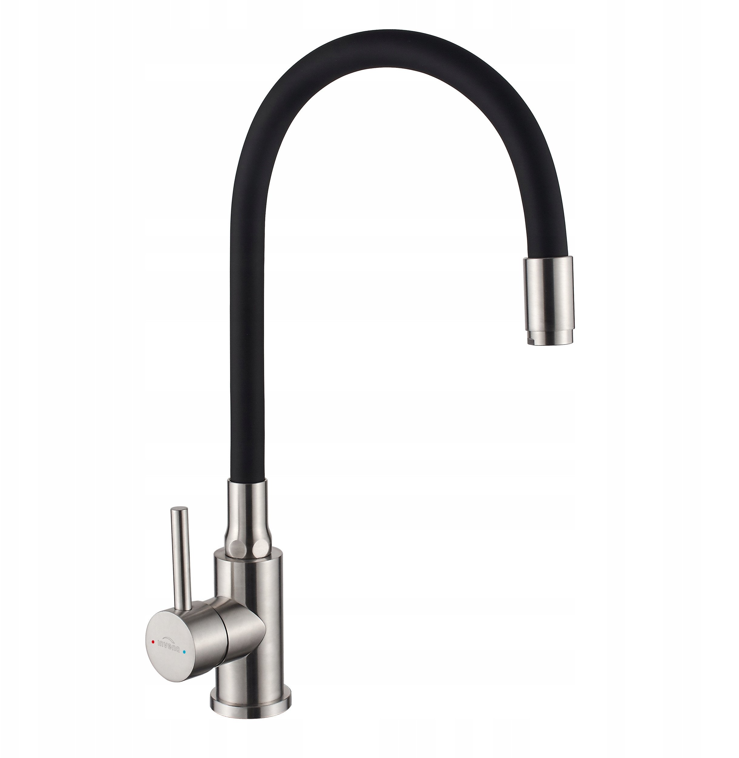 Invena bateria kuchenna Silva, inox/czarny BZ-86-043-L