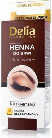 Delia Henna do brwi nr 3.0 Ciemny Brąz